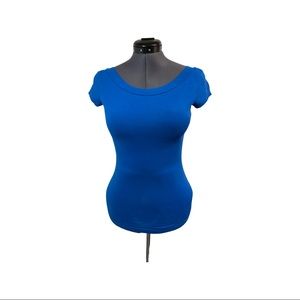 New York & Company Boat Neck T-shirt